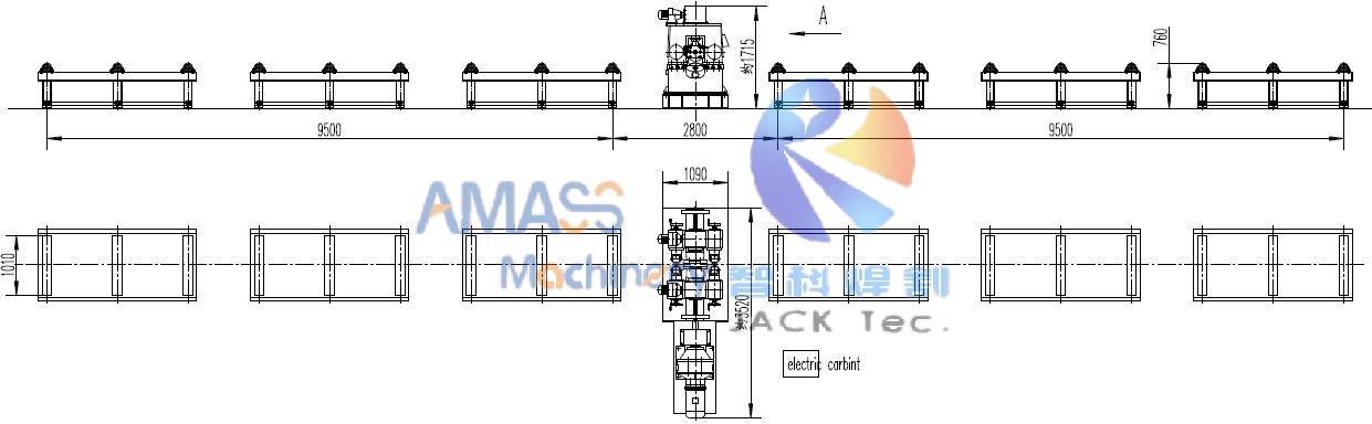 Машина для правки фланцев двутавровой балки HYJ-800 Конвейер
